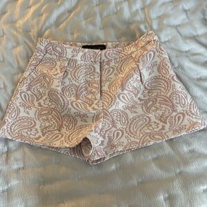 Victoria Beckham Pink and White Shorts